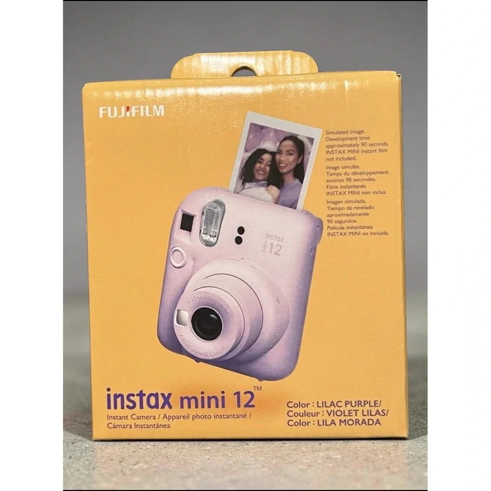 Fujifilm Instax Mini 12 Instant Camera Lilac Purple Automatic Exposure New NIB